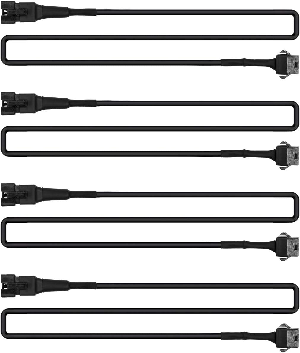 4-Pack 47-Inch Extension Cables for LED Rock Lights and RGB Neon Accent Kits for Motorcycles, ATVs, and SUVs Multi-Color Neon Strips